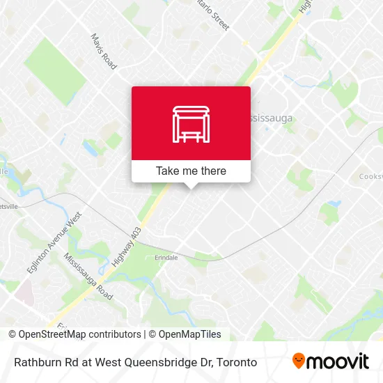 Rathburn Rd at West Queensbridge Dr map