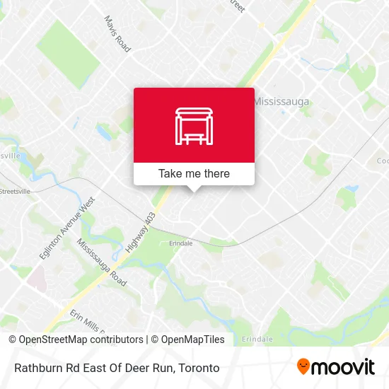 Rathburn Rd East Of Deer Run map