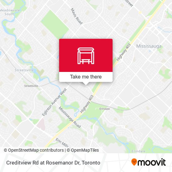 Creditview Rd at Rosemanor Dr map