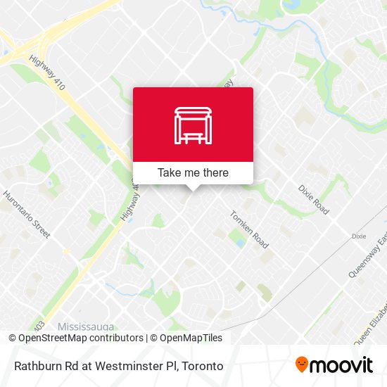 Rathburn Rd at Westminster Pl plan