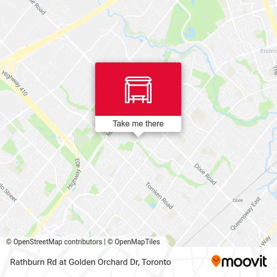Rathburn Rd at Golden Orchard Dr map