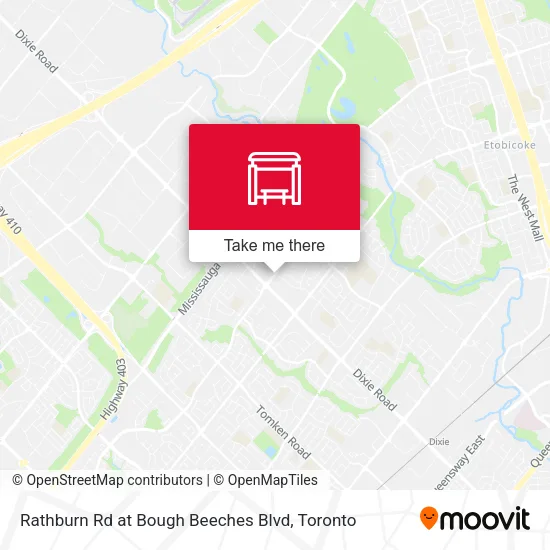 Rathburn Rd at Bough Beeches Blvd plan
