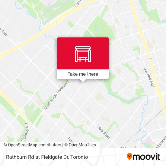 Rathburn Rd at Fieldgate Dr map