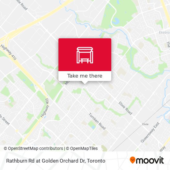 Rathburn Rd at Golden Orchard Dr plan