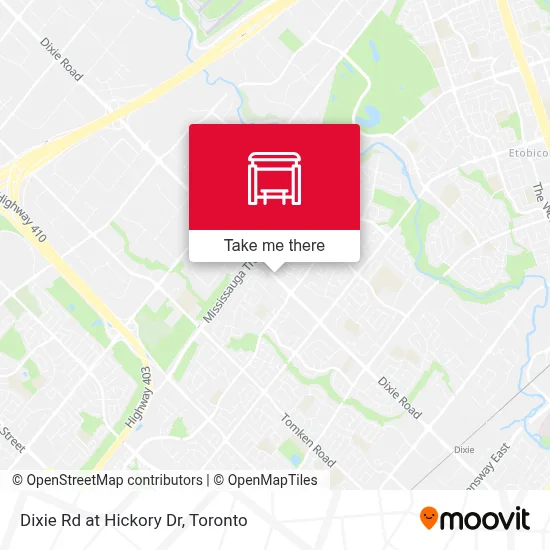 Dixie Rd at Hickory Dr map