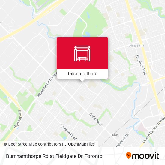 Burnhamthorpe Rd at Fieldgate Dr plan