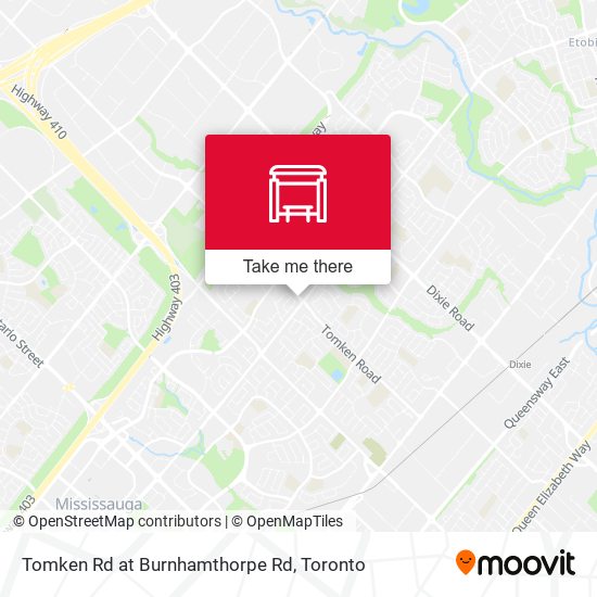 Tomken Rd at Burnhamthorpe Rd plan