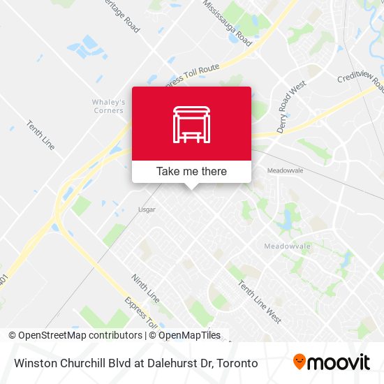 Winston Churchill Blvd at Dalehurst Dr map