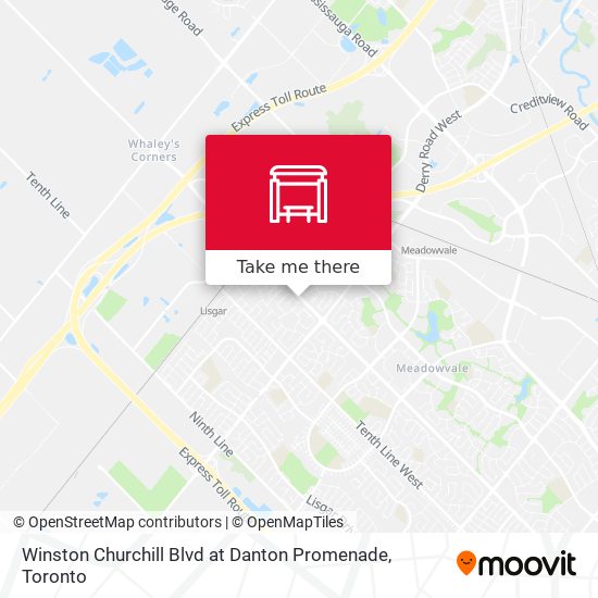 Winston Churchill Blvd at Danton Promenade map