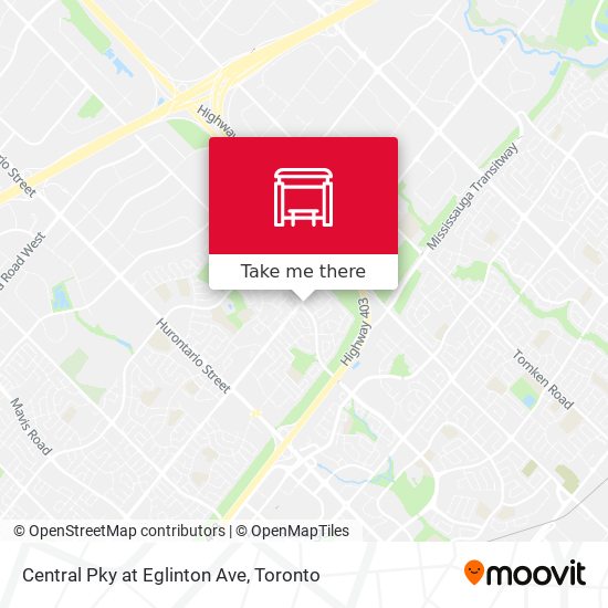 Central Pky at Eglinton Ave map