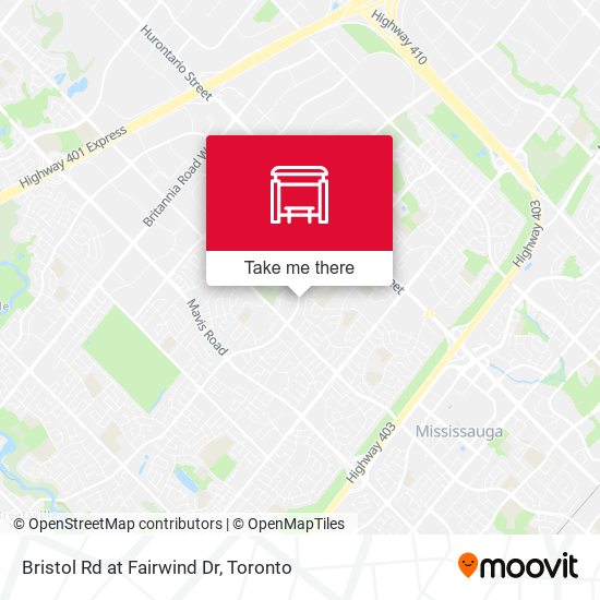 Bristol Rd at Fairwind Dr map