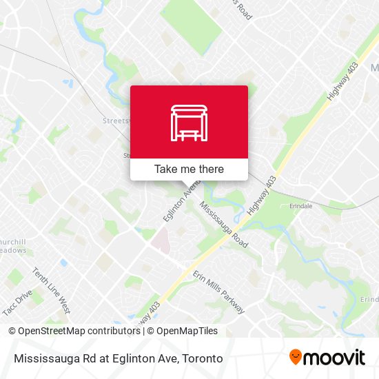 Mississauga Rd at Eglinton Ave map