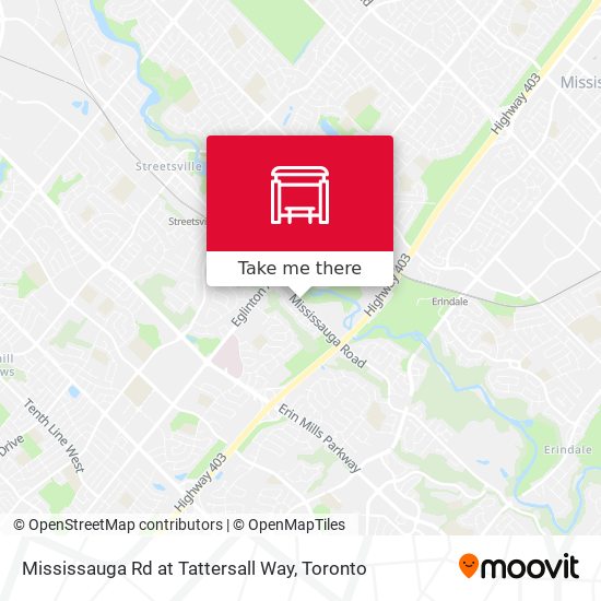 Mississauga Rd at Tattersall Way map