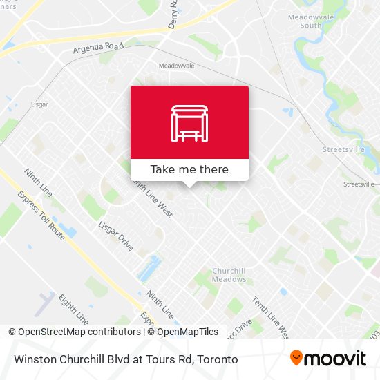 Winston Churchill Blvd at Tours Rd map