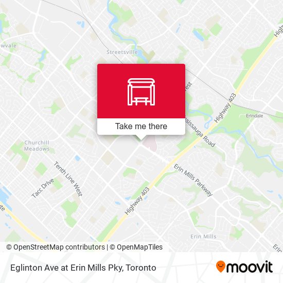 Eglinton Ave at Erin Mills Pky plan