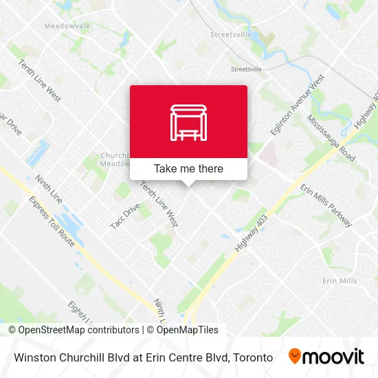 Winston Churchill Blvd at Erin Centre Blvd plan