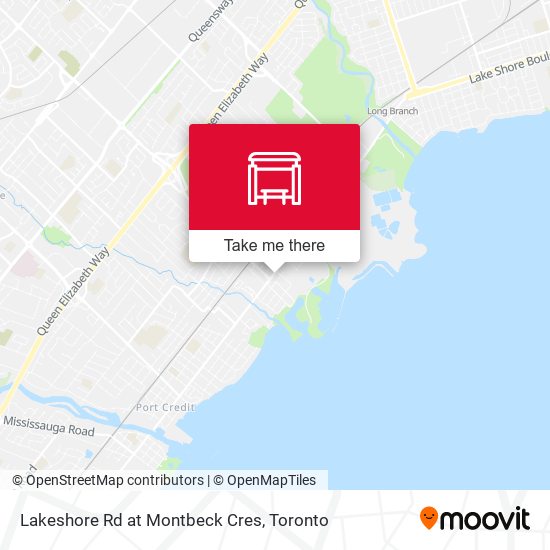 Lakeshore Rd at Montbeck Cres map