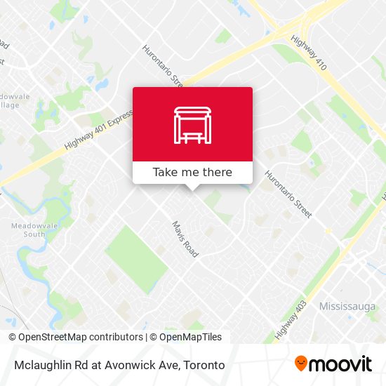 Mclaughlin Rd at Avonwick Ave map