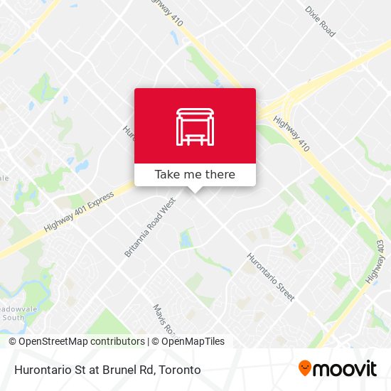 Hurontario St at Brunel Rd map