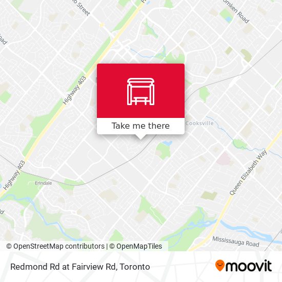 Redmond Rd at Fairview Rd map