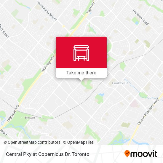 Central Pky at Copernicus Dr map