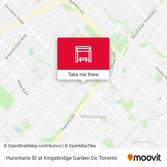 Hurontario St at Kingsbridge Garden Cir map