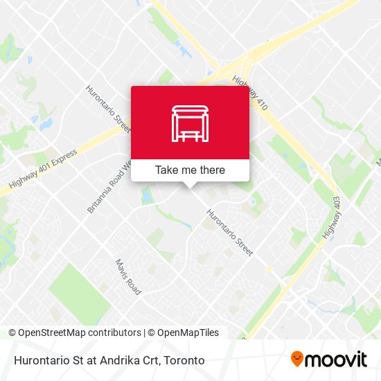 Hurontario St at Andrika Crt plan