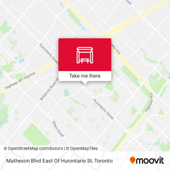 Matheson Blvd East Of Hurontario St plan