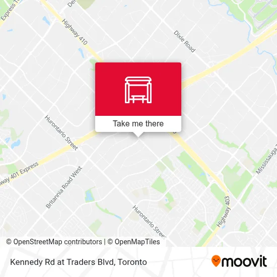 Kennedy Rd at Traders Blvd map