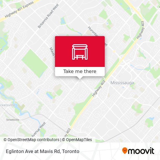 Eglinton Ave at Mavis Rd map