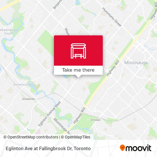 Eglinton Ave at Fallingbrook Dr map