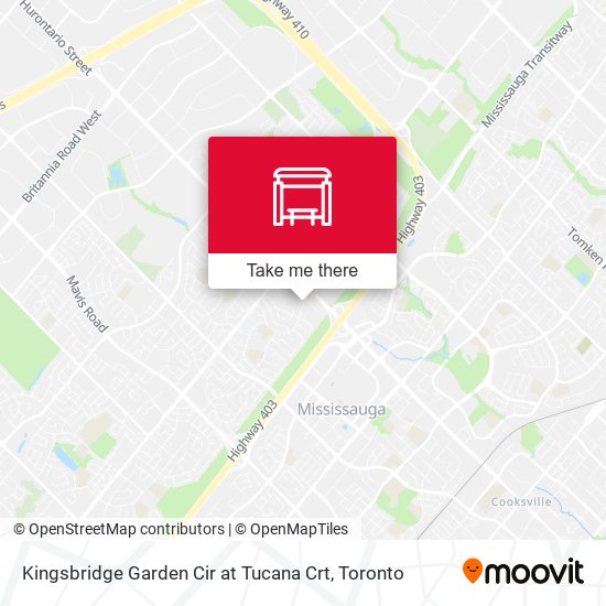 Kingsbridge Garden Cir at Tucana Crt map