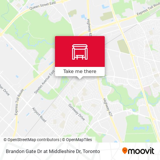 Brandon Gate Dr at Middleshire Dr map