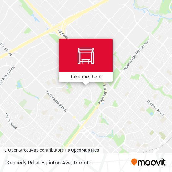 Kennedy Rd at Eglinton Ave map