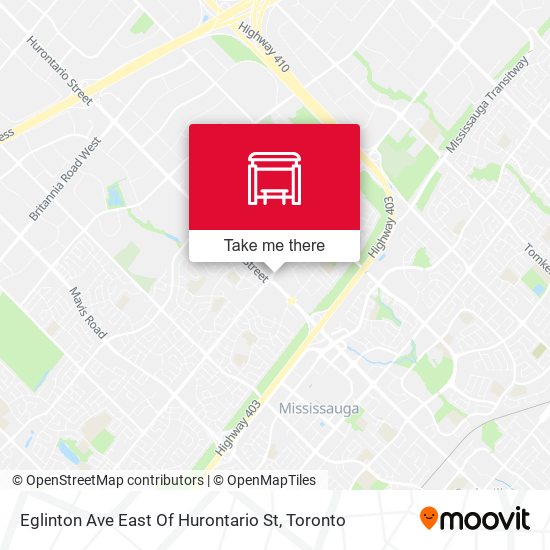Eglinton Ave East Of Hurontario St map