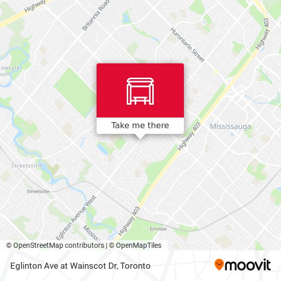 Eglinton Ave at Wainscot Dr map
