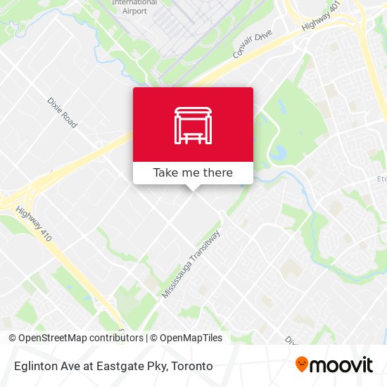 Eglinton Ave at Eastgate Pky map