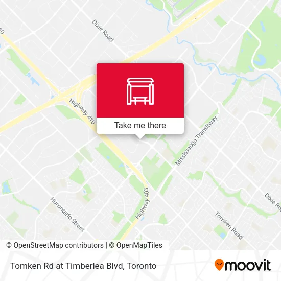 Tomken Rd at Timberlea Blvd map
