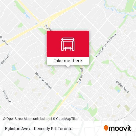 Eglinton Ave at Kennedy Rd map