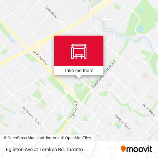 Eglinton Ave at Tomken Rd map