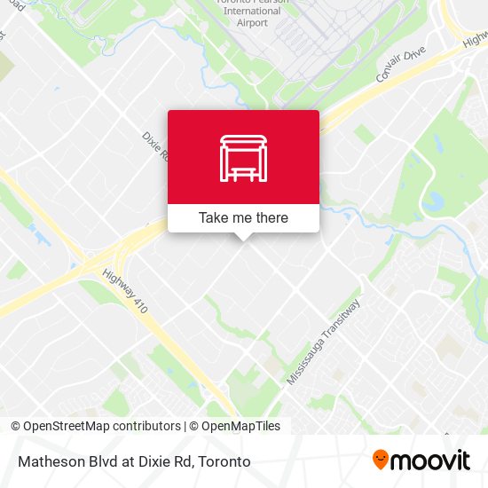 Matheson Blvd at Dixie Rd map