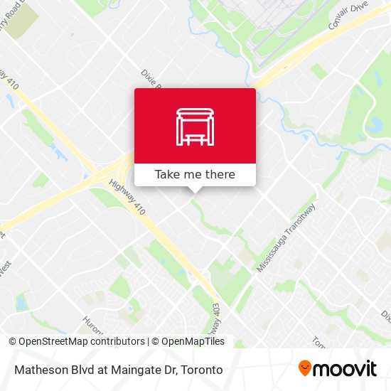 Matheson Blvd at Maingate Dr map