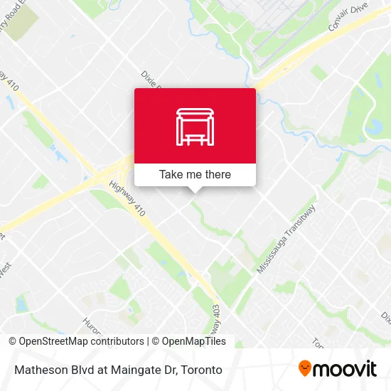 Matheson Blvd at Maingate Dr map