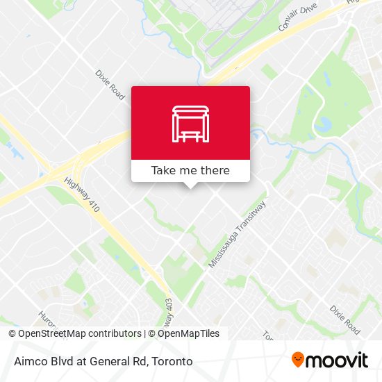 Aimco Blvd at General Rd map