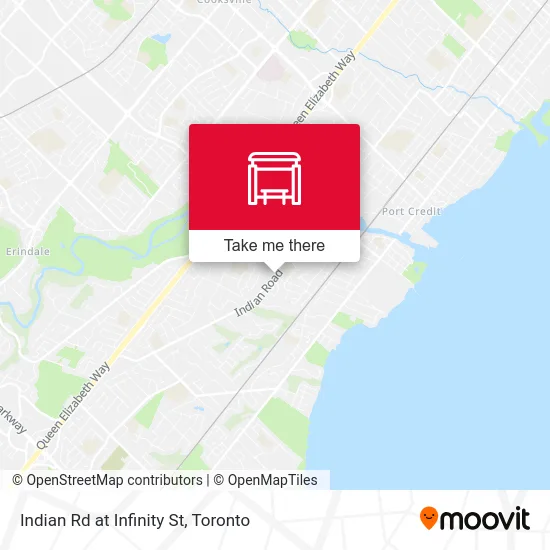 Indian Rd at Infinity St map