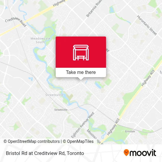 Bristol Rd at Creditview Rd map