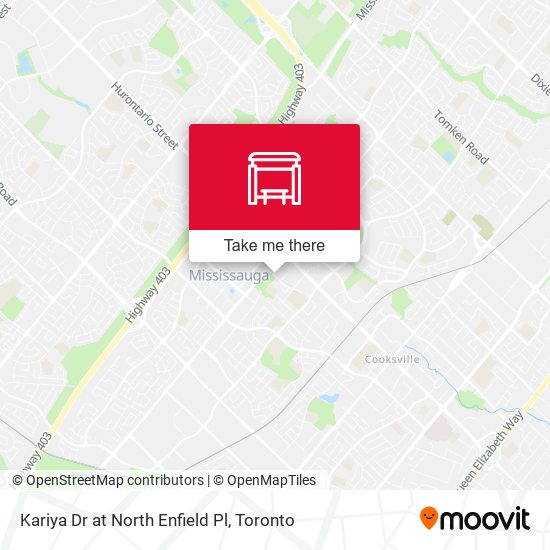 Kariya Dr at North Enfield Pl map