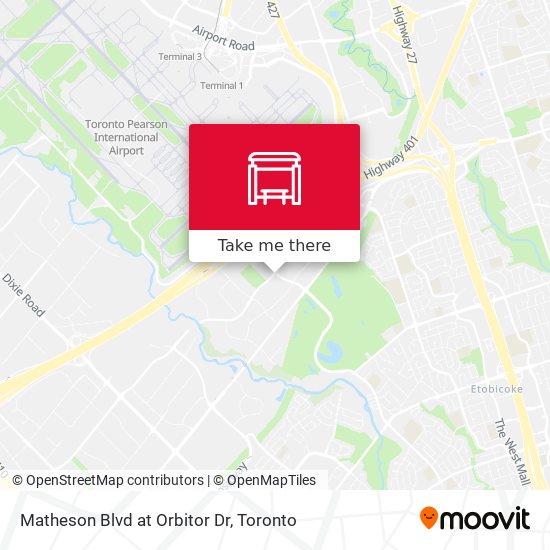 Matheson Blvd at Orbitor Dr map