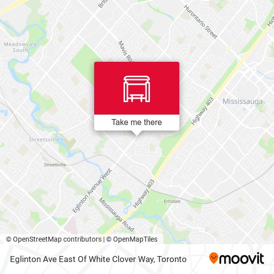 Eglinton Ave East Of White Clover Way map