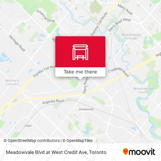 Meadowvale Blvd at West Credit Ave plan